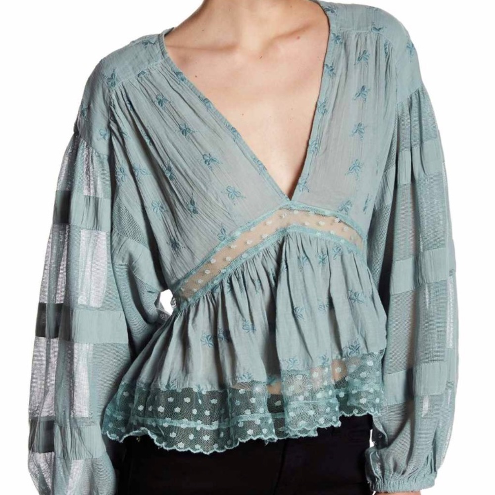Nostalgic Feels Free people blouse